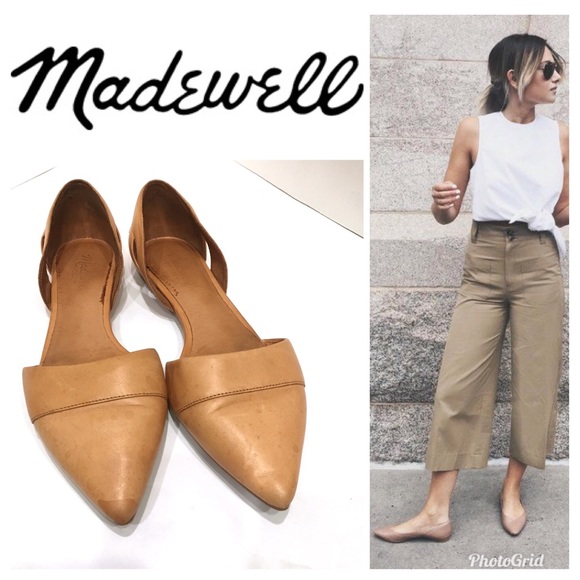 Madewell Shoes - Madewell D’orsay tan leather flats